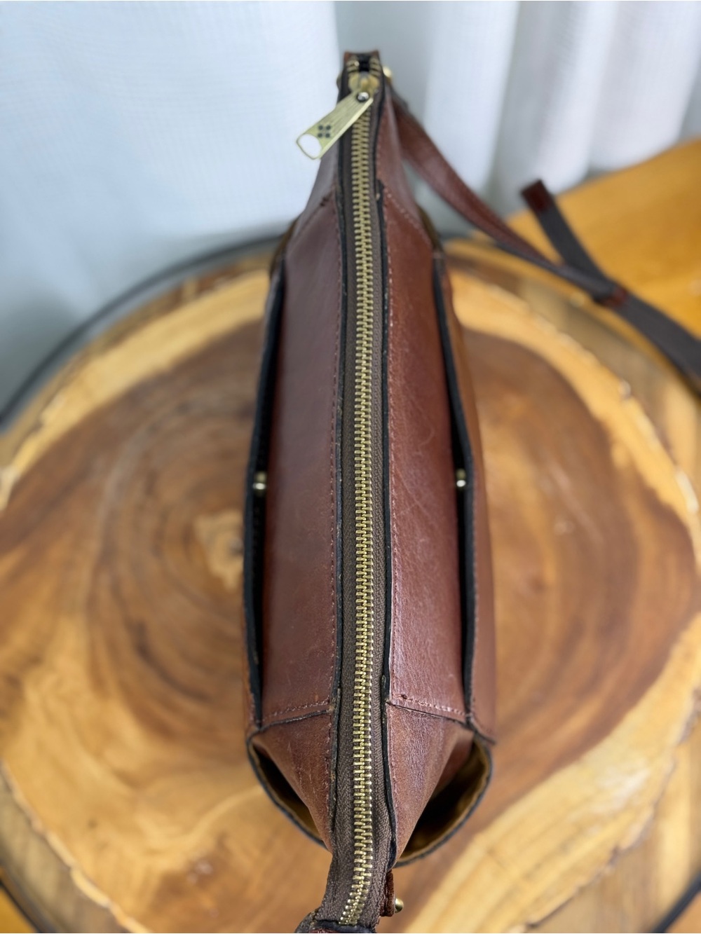 Patricia Nash Aveley Chestnut Tooled Leather Floral Crossbody Bag EUC - Picture 6 of 15